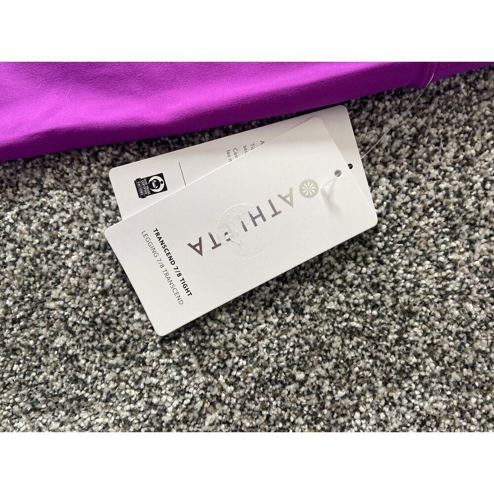 Women’s Athleta Transcend 7/8 Leggings High Rise Size Large NWT Jazzy Purple - Picture 7 of 8